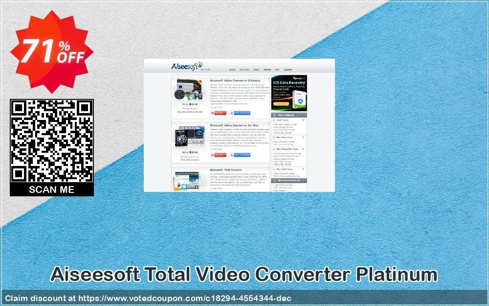 Aiseesoft Total Video Converter Platinum Coupon, discount Aiseesoft Total Video Converter Platinum imposing deals code 2024. Promotion: imposing deals code of Aiseesoft Total Video Converter Platinum 2024