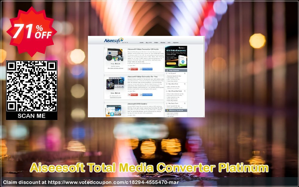 Aiseesoft Total Media Converter Platinum Coupon Code May 2024, 71% OFF - VotedCoupon