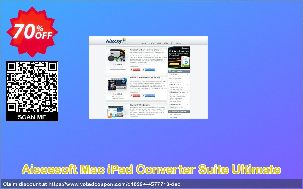 Aiseesoft MAC iPad Converter Suite Ultimate Coupon, discount Aiseesoft Mac iPad Converter Suite Ultimate stunning deals code 2024. Promotion: stunning deals code of Aiseesoft Mac iPad Converter Suite Ultimate 2024