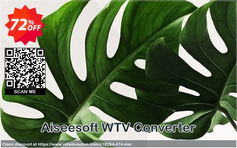 Aiseesoft WTV Converter Coupon Code Apr 2024, 72% OFF - VotedCoupon