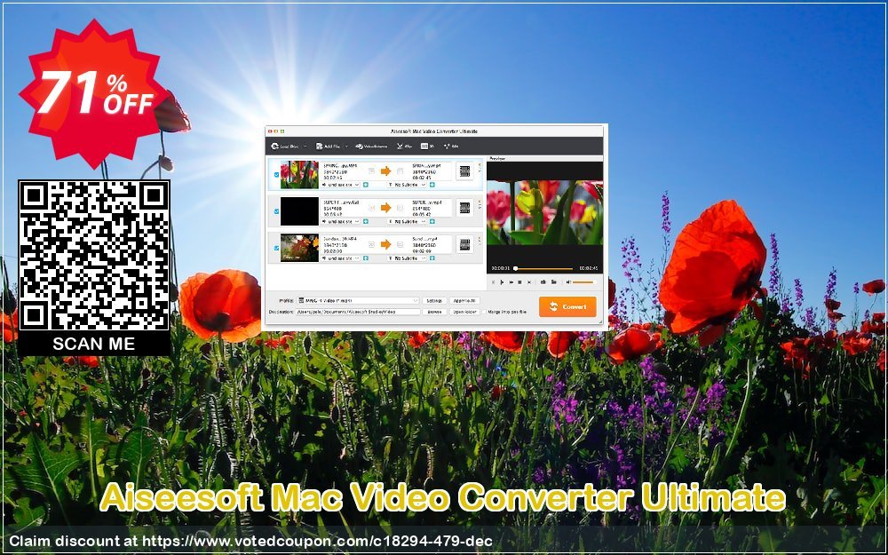 Aiseesoft MAC Video Converter Ultimate Coupon, discount 50% Aiseesoft. Promotion: 50% Off for All Products of Aiseesoft