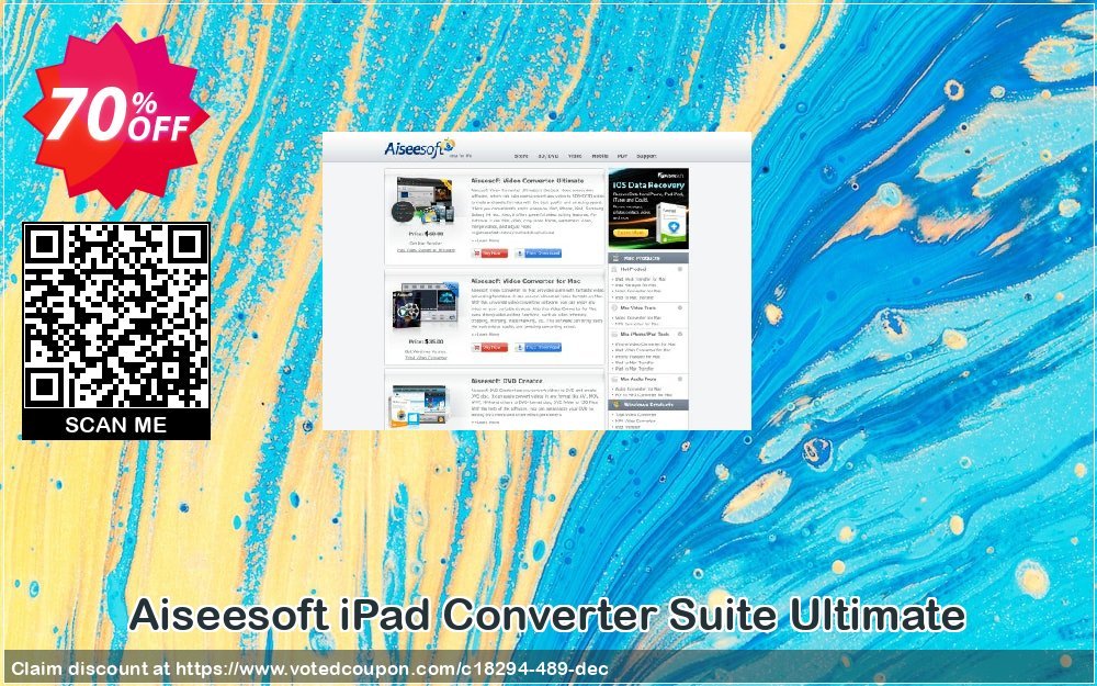 Aiseesoft iPad Converter Suite Ultimate Coupon Code May 2024, 70% OFF - VotedCoupon