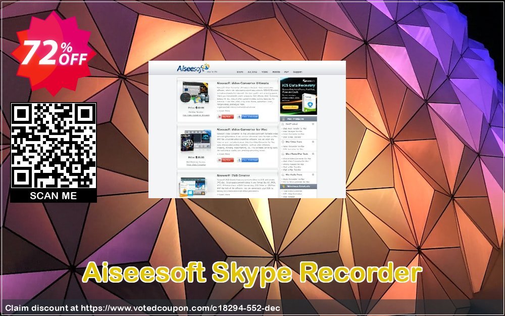 Aiseesoft Skype Recorder Coupon, discount 40% Aiseesoft. Promotion: 