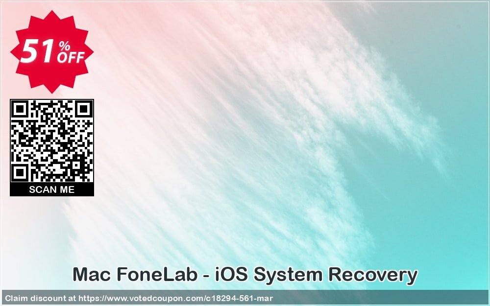 MAC FoneLab - iOS System Recovery Coupon, discount 40% Aiseesoft. Promotion: 40% Aiseesoft Coupon code