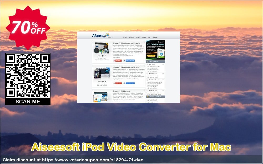 Aiseesoft iPod Video Converter for MAC Coupon Code Apr 2024, 70% OFF - VotedCoupon
