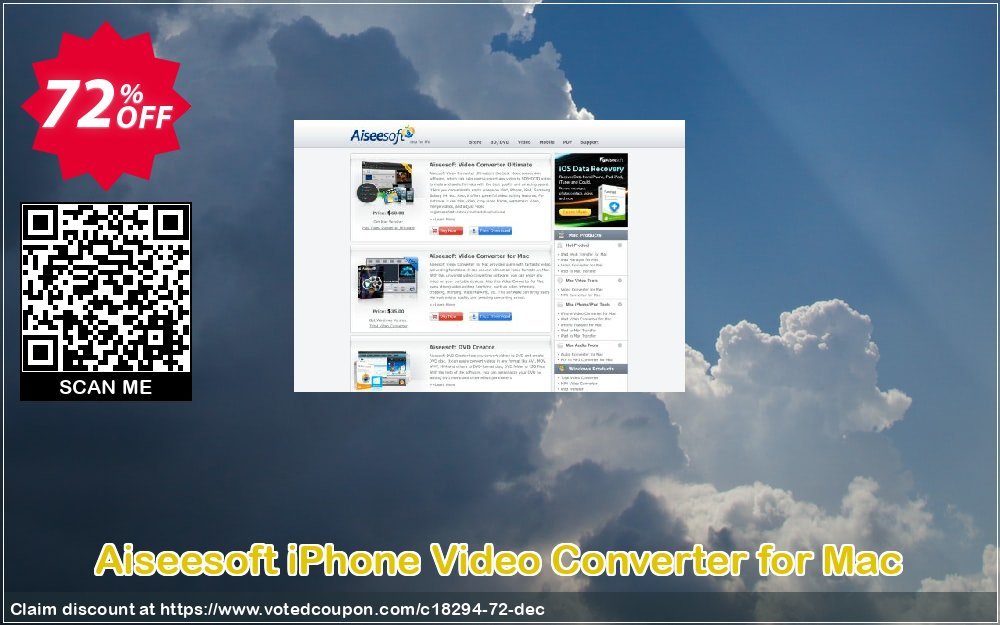 Aiseesoft iPhone Video Converter for MAC Coupon Code Apr 2024, 72% OFF - VotedCoupon