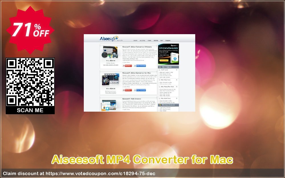 Aiseesoft MP4 Converter for MAC Coupon Code May 2024, 71% OFF - VotedCoupon