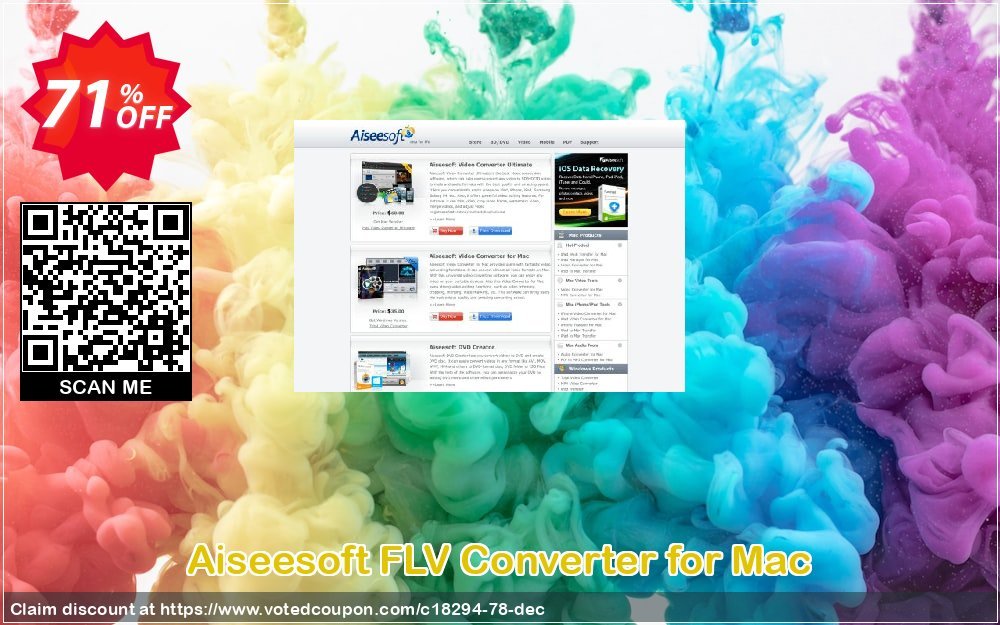 Aiseesoft FLV Converter for MAC Coupon Code May 2024, 71% OFF - VotedCoupon