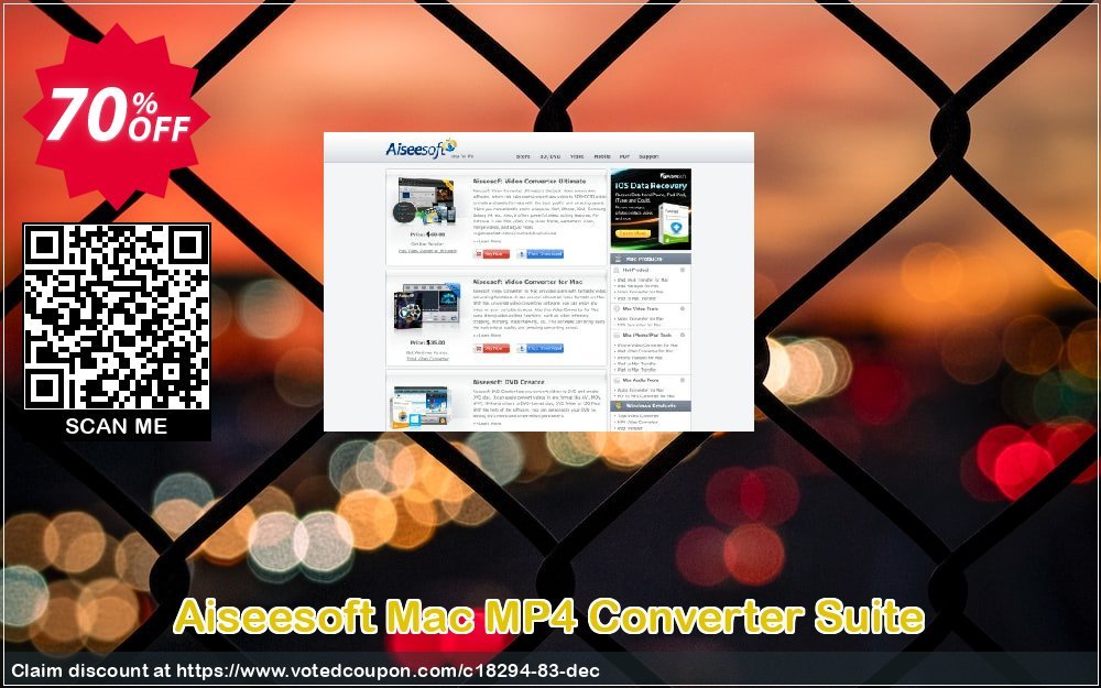 Aiseesoft MAC MP4 Converter Suite Coupon, discount 40% Aiseesoft. Promotion: 