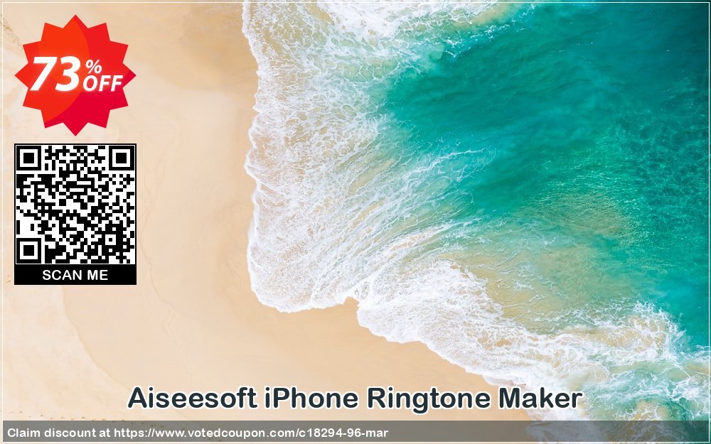 Aiseesoft iPhone Ringtone Maker Coupon, discount Aiseesoft iPhone Ringtone Maker awesome offer code 2024. Promotion: 40% Off for All Products of Aiseesoft