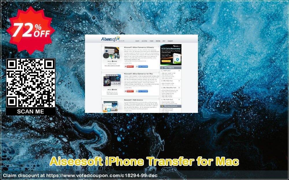 Aiseesoft iPhone Transfer for MAC Coupon, discount 40% Aiseesoft. Promotion: 