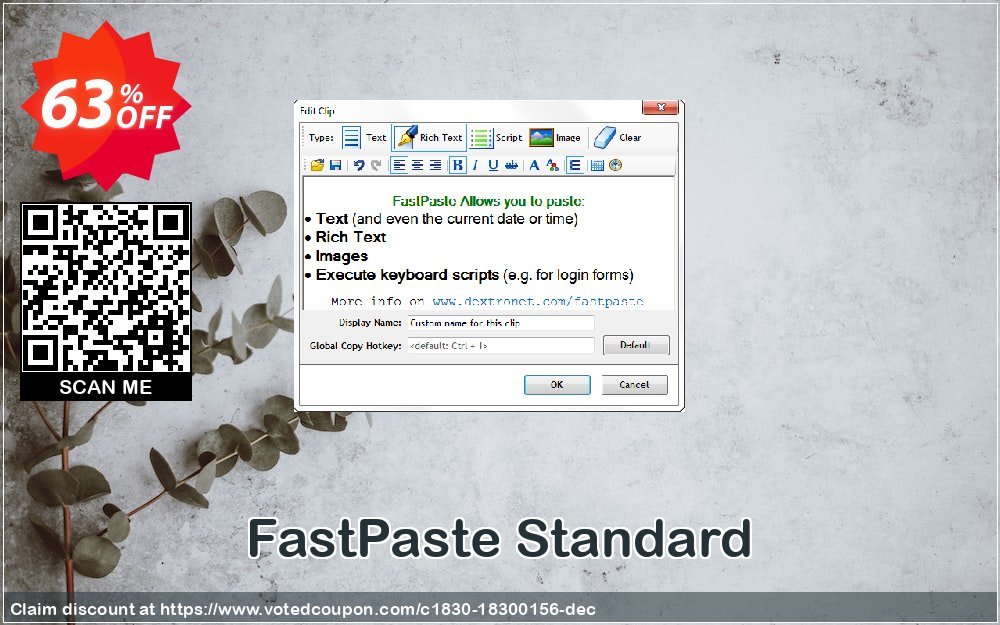 FastPaste Standard Coupon, discount 20% OFF FastPaste Standard, verified. Promotion: Wondrous deals code of FastPaste Standard, tested & approved