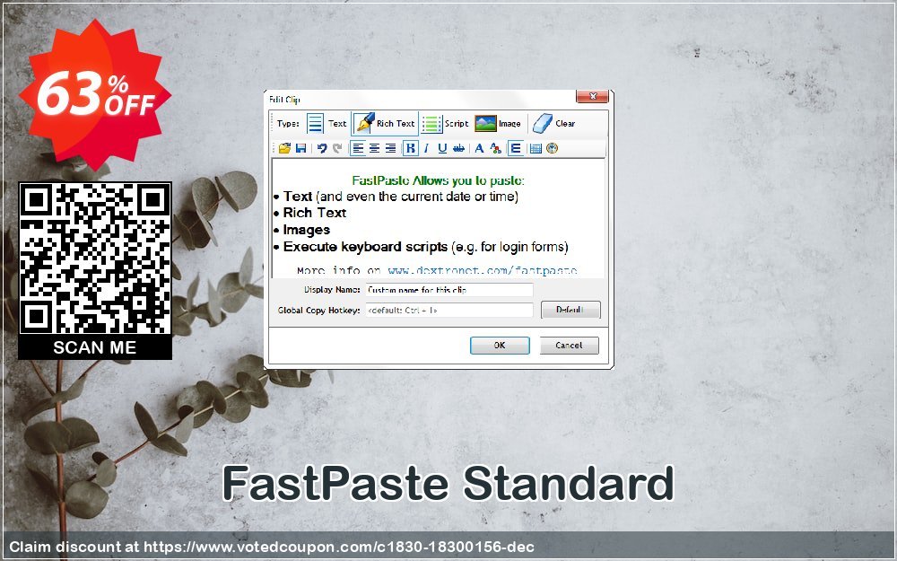 FastPaste Standard Coupon Code May 2024, 63% OFF - VotedCoupon