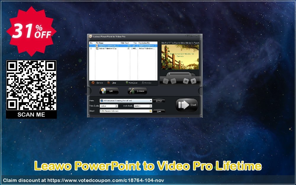 Leawo PowerPoint to Video Pro Lifetime Coupon Code Apr 2024, 31% OFF - VotedCoupon