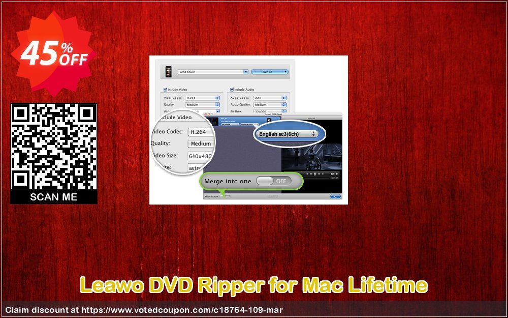 Leawo DVD Ripper for MAC Lifetime Coupon, discount Leawo coupon (18764). Promotion: Leawo discount