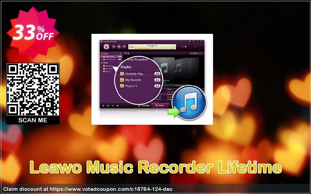 Leawo Music Recorder Lifetime Coupon, discount Leawo coupon (18764). Promotion: Leawo discount