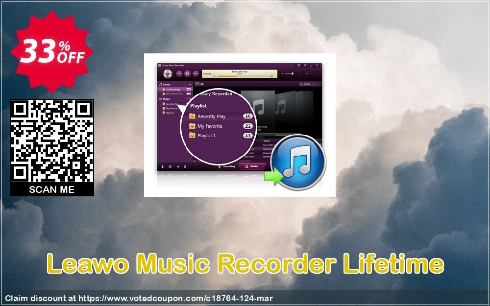 Leawo Music Recorder Lifetime Coupon, discount Leawo coupon (18764). Promotion: Leawo discount