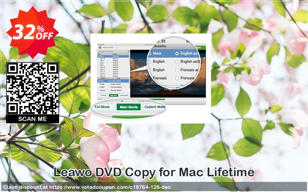 Leawo DVD Copy for MAC Lifetime Coupon, discount Leawo coupon (18764). Promotion: Leawo discount