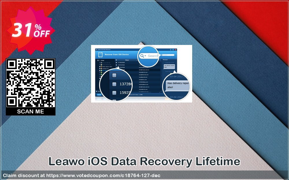 Leawo iOS Data Recovery Lifetime Coupon Code Apr 2024, 31% OFF - VotedCoupon