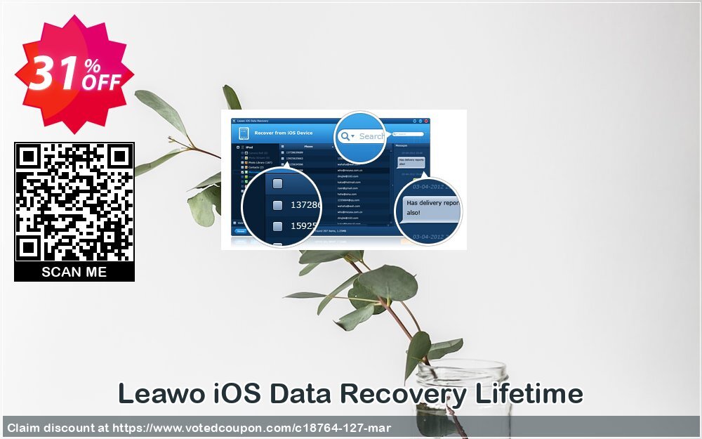 Leawo iOS Data Recovery Lifetime Coupon Code Apr 2024, 31% OFF - VotedCoupon