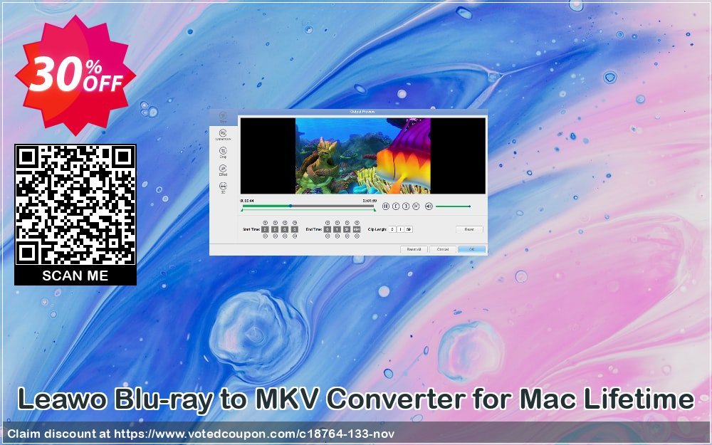 Leawo Blu-ray to MKV Converter for MAC Lifetime Coupon, discount Leawo coupon (18764). Promotion: Leawo discount