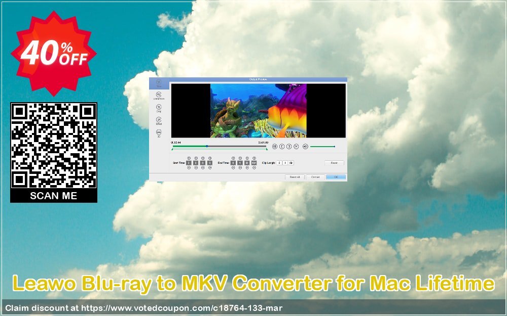 Leawo Blu-ray to MKV Converter for MAC Lifetime Coupon, discount Leawo coupon (18764). Promotion: Leawo discount