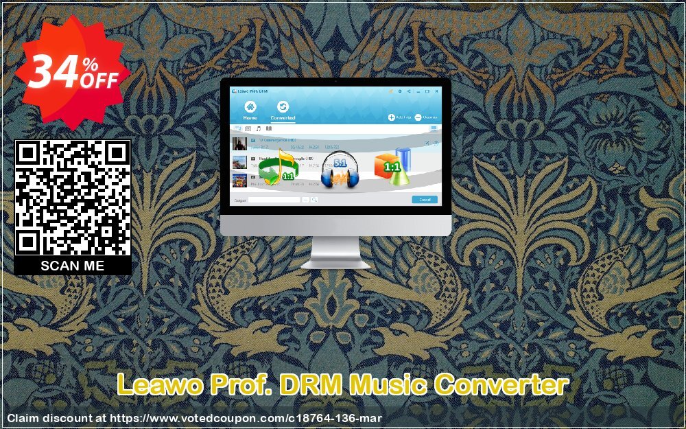 Leawo Prof. DRM Music Converter Coupon, discount Leawo coupon (18764). Promotion: Leawo discount