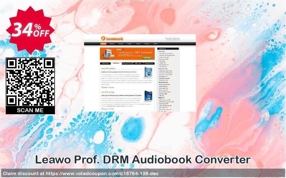 Leawo Prof. DRM Audiobook Converter Coupon Code May 2024, 34% OFF - VotedCoupon
