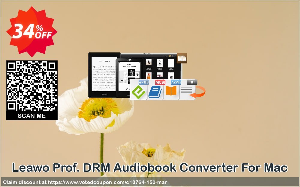 Leawo Prof. DRM Audiobook Converter For MAC Coupon Code Apr 2024, 34% OFF - VotedCoupon