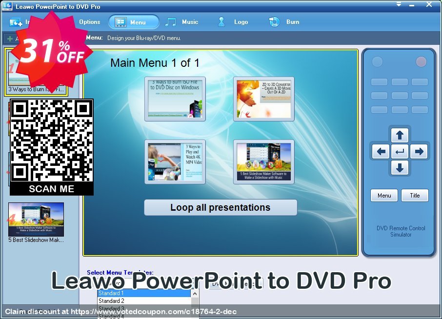 Leawo PowerPoint to DVD Pro Coupon Code Apr 2024, 31% OFF - VotedCoupon