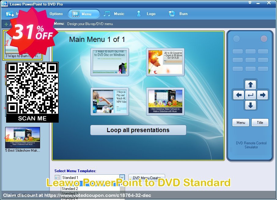Leawo PowerPoint to DVD Standard Coupon Code Apr 2024, 31% OFF - VotedCoupon