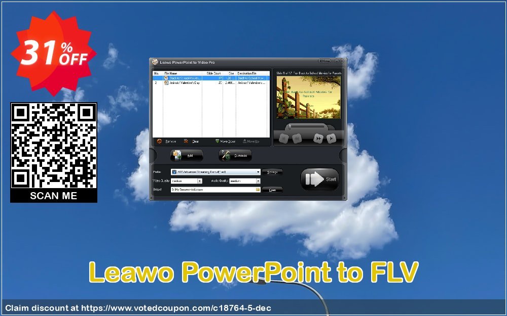 Leawo PowerPoint to FLV Coupon, discount Leawo coupon (18764). Promotion: Leawo discount