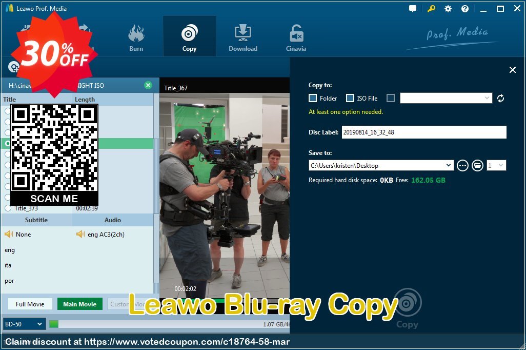 Leawo Blu-ray Copy Coupon Code May 2024, 30% OFF - VotedCoupon