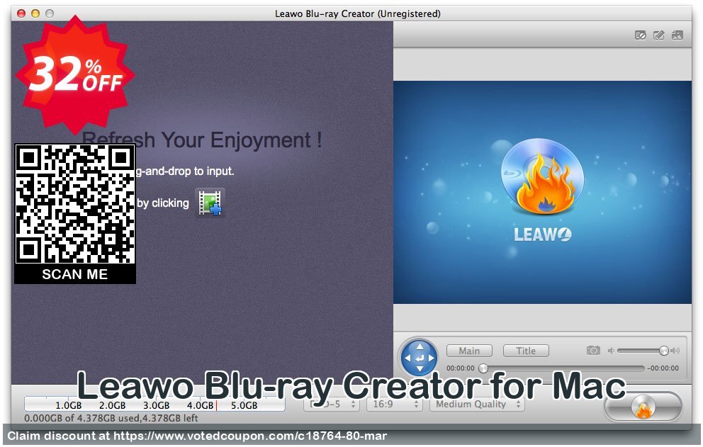 Leawo Blu-ray Creator for MAC Coupon, discount Leawo coupon (18764). Promotion: Leawo discount