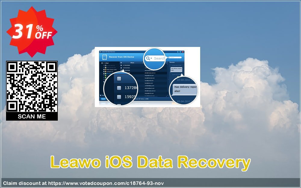 Leawo iOS Data Recovery Coupon Code Apr 2024, 31% OFF - VotedCoupon