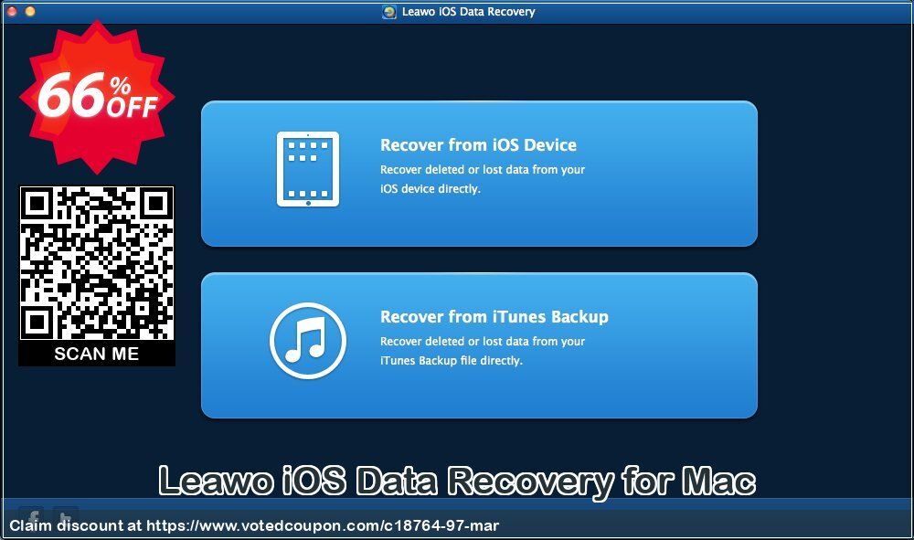 Leawo iOS Data Recovery for MAC Coupon, discount Leawo coupon (18764). Promotion: Leawo discount