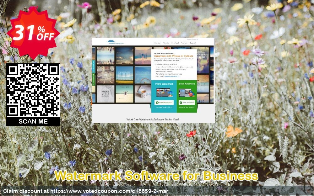 Watermark Software for Business Coupon, discount AoaoPhoto Video Watermark (18859) discount. Promotion: Aoao coupon codes discount