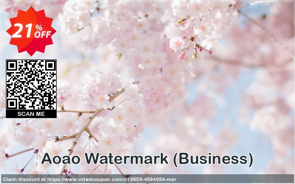 Aoao Watermark, Business  Coupon, discount Aoao Watermark (Business) amazing promotions code 2024. Promotion: amazing promotions code of Aoao Watermark (Business) 2024