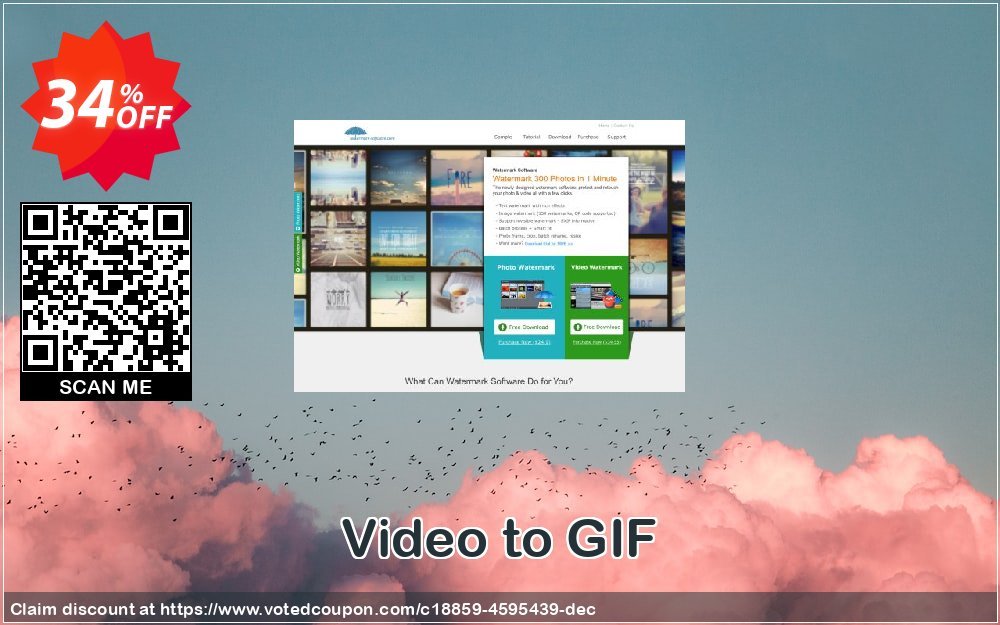 Video to GIF Coupon, discount Video to GIF special discounts code 2024. Promotion: special discounts code of Video to GIF 2024