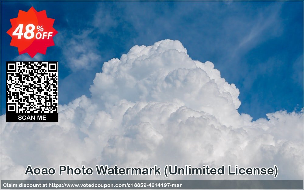 Aoao Photo Watermark, Unlimited Plan  Coupon Code May 2024, 48% OFF - VotedCoupon