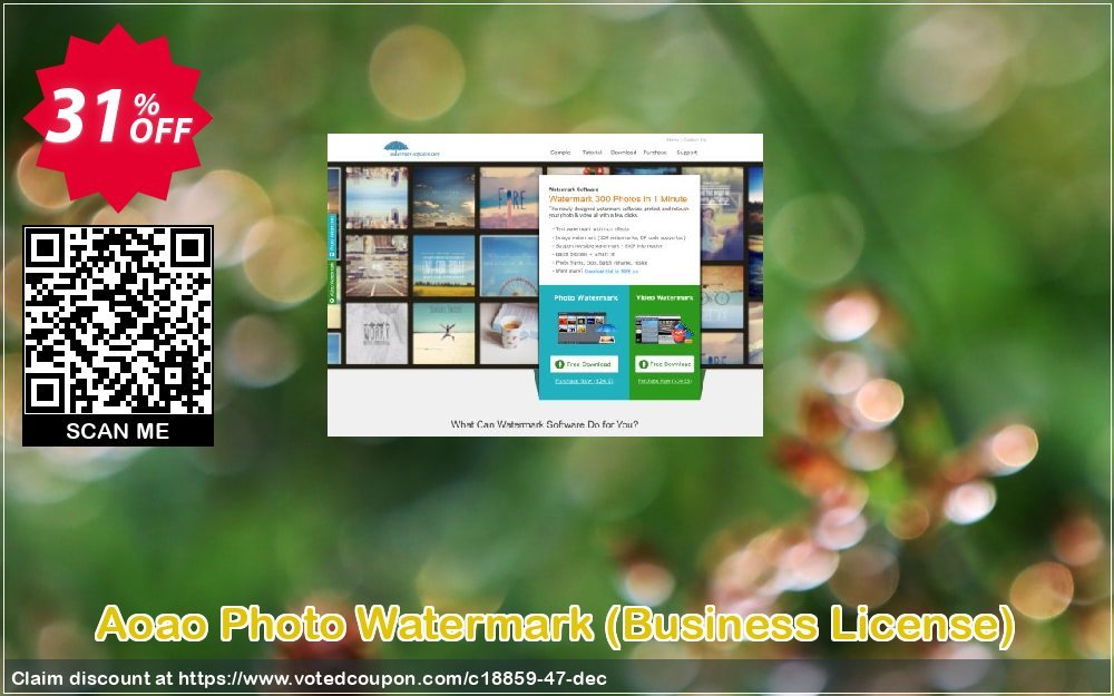 Aoao Photo Watermark, Business Plan  Coupon, discount AoaoPhoto Video Watermark (18859) discount. Promotion: Aoao coupon codes discount