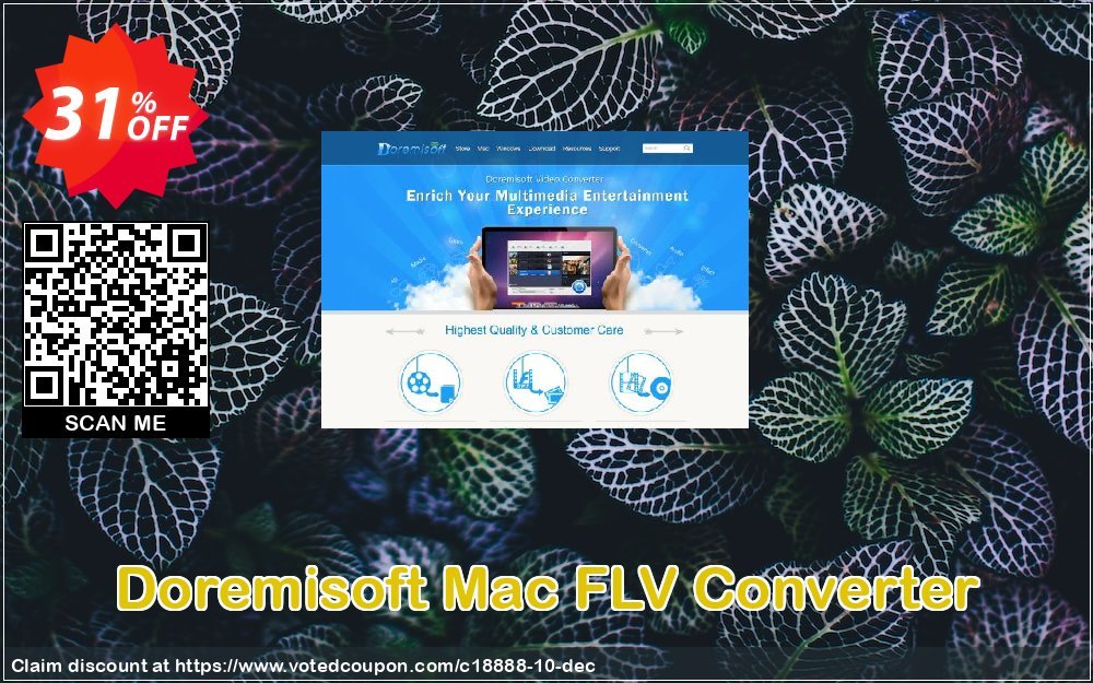 Doremisoft MAC FLV Converter Coupon, discount Doremisoft Software promotion (18888). Promotion: Doremisoft Software coupon