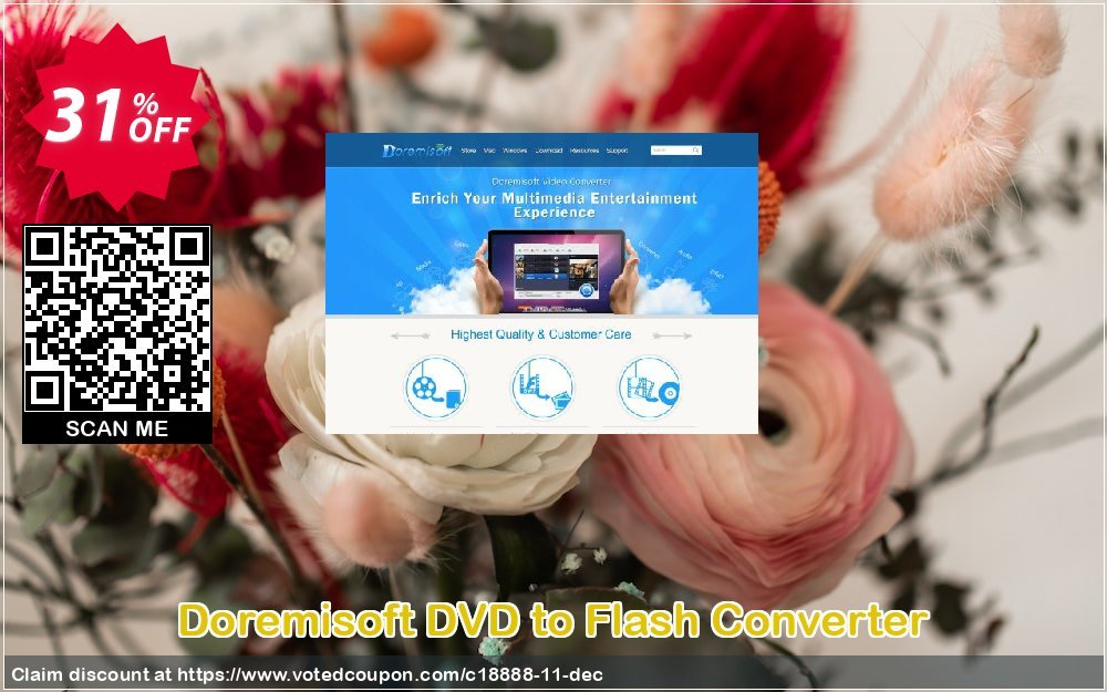Doremisoft DVD to Flash Converter Coupon, discount Doremisoft Software promotion (18888). Promotion: Doremisoft Software coupon
