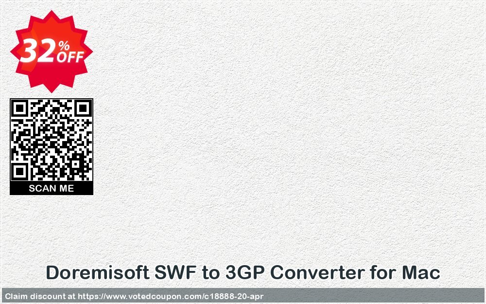 Doremisoft SWF to 3GP Converter for MAC Coupon Code Apr 2024, 32% OFF - VotedCoupon