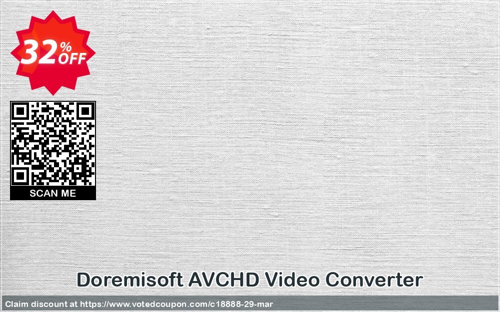 Doremisoft AVCHD Video Converter Coupon Code Apr 2024, 32% OFF - VotedCoupon