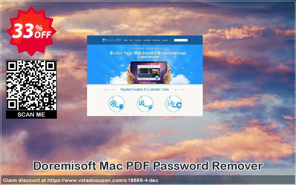 Doremisoft MAC PDF Password Remover Coupon, discount Doremisoft Software promotion (18888). Promotion: Doremisoft Software coupon