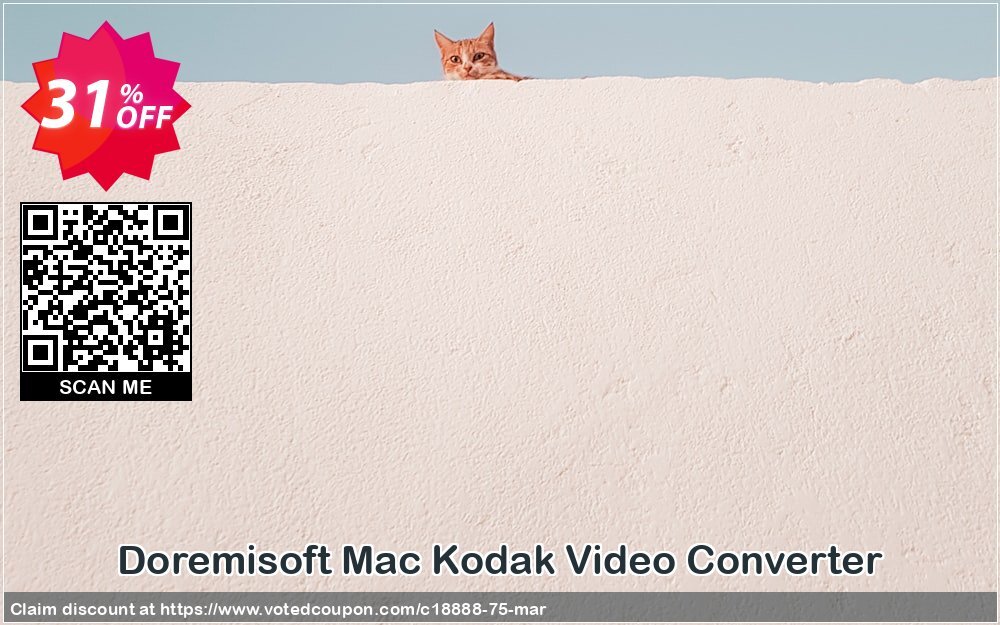 Doremisoft MAC Kodak Video Converter Coupon, discount Doremisoft Software promotion (18888). Promotion: Doremisoft Software coupon