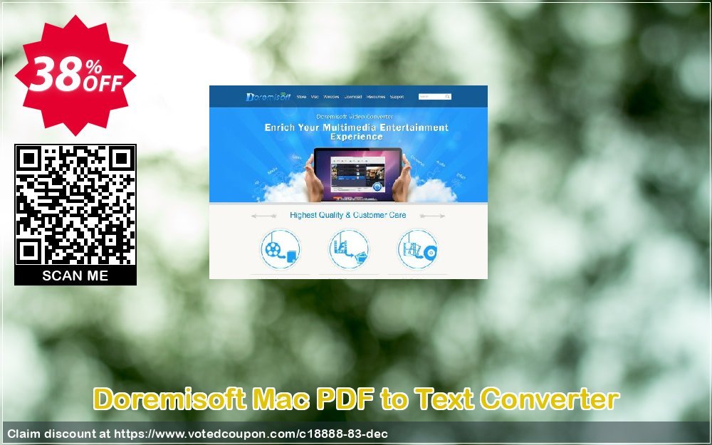 Doremisoft MAC PDF to Text Converter Coupon, discount Doremisoft Software promotion (18888). Promotion: Doremisoft Software coupon