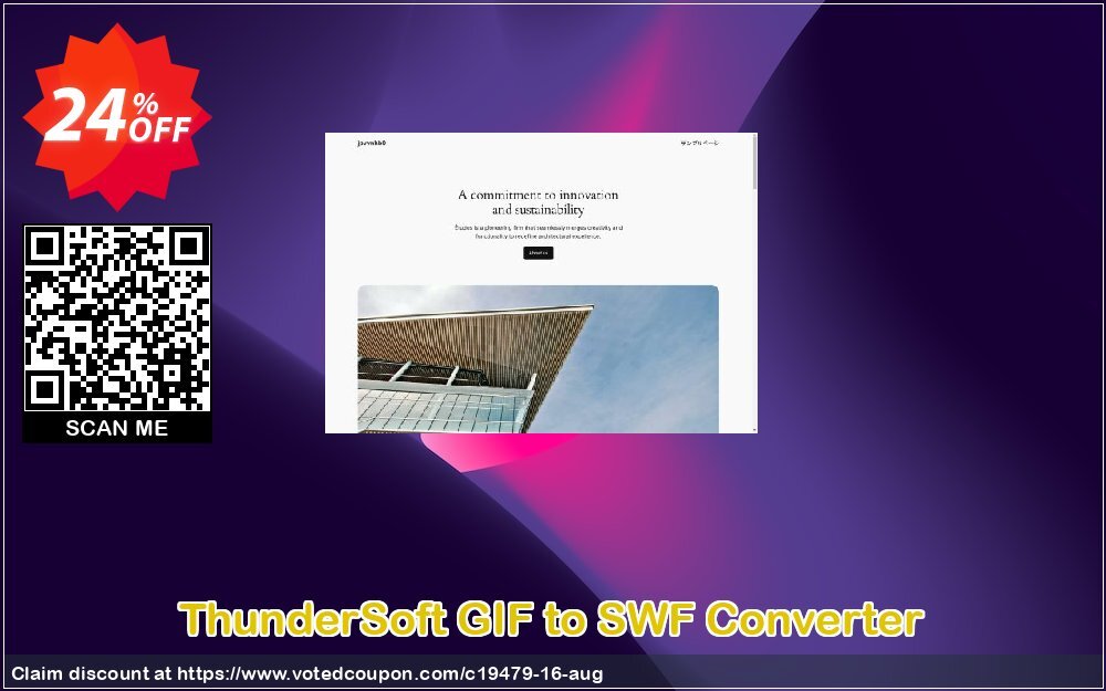 ThunderSoft GIF to SWF Converter Coupon Code Jun 2024, 24% OFF - VotedCoupon