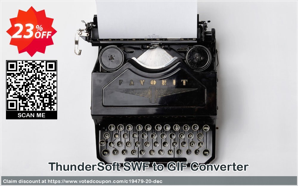 ThunderSoft SWF to GIF Converter Coupon Code Apr 2024, 23% OFF - VotedCoupon